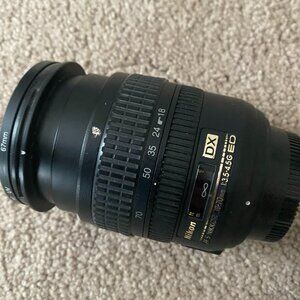 Nikon AF-S NIKKOR 18-70mm f/3.5-4.5G ED Lens with Kenko MC UV Filter (67mm)